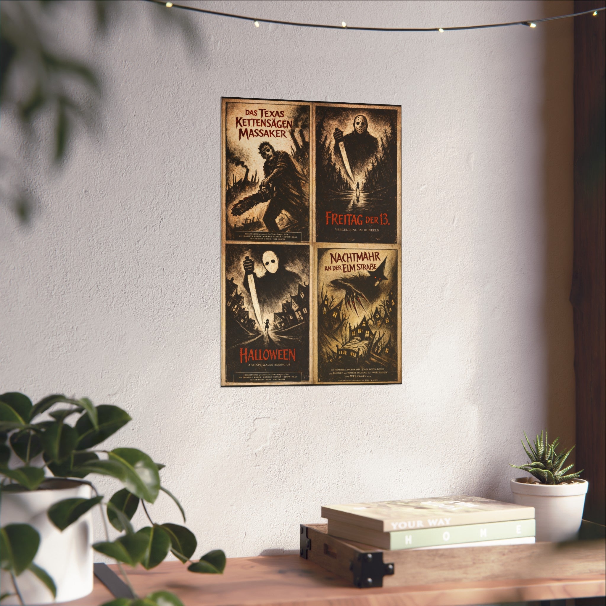 Horror Film Club - Expressionist Vintage Horror Poster