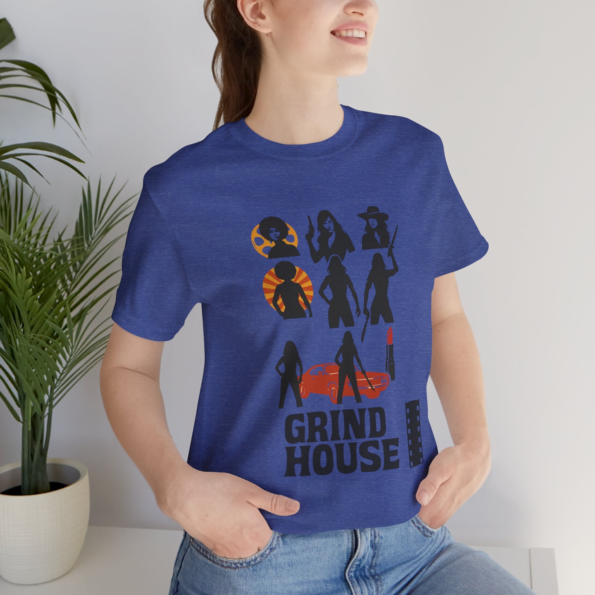 "Grind House Girls" logo - Unisex Jersey Short Sleeve Tee
