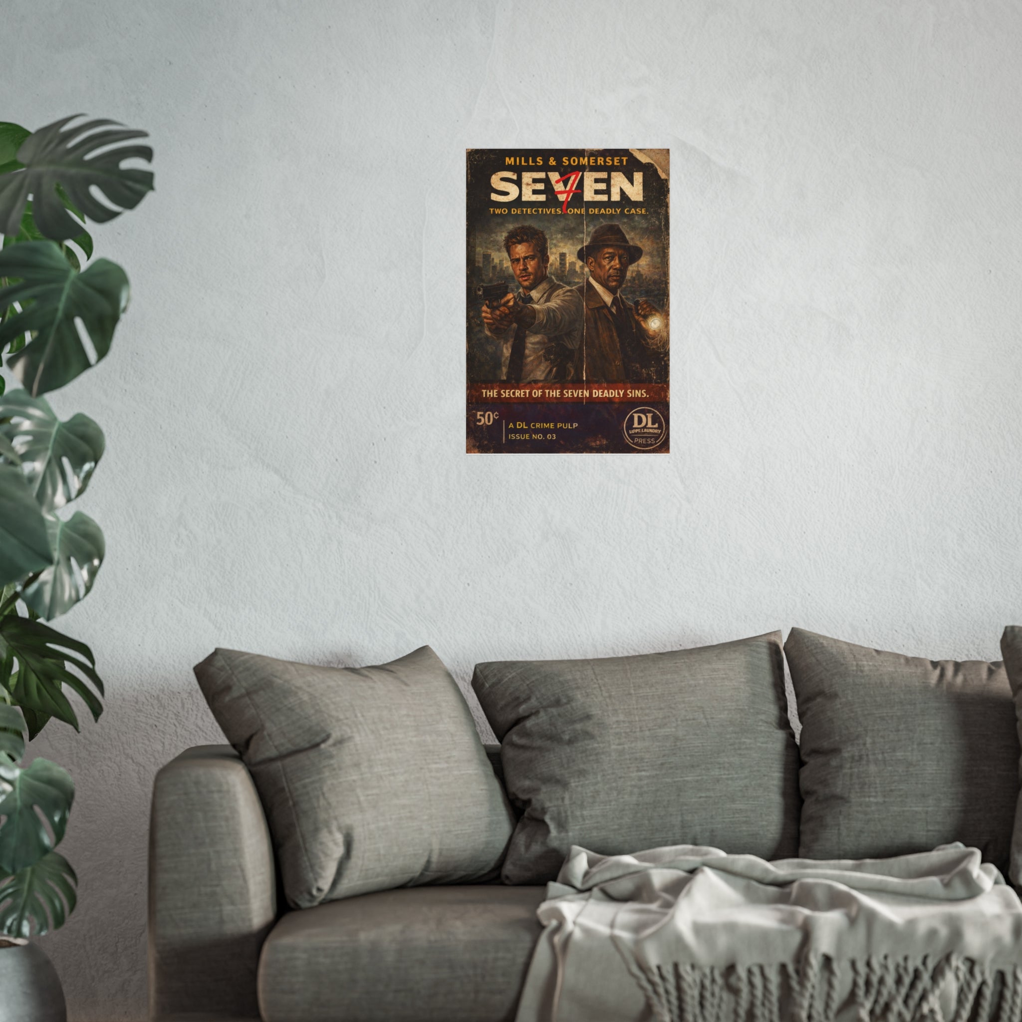 Mills & Somerset - Retro Crime Noir Fine Art Print