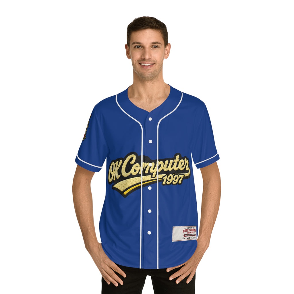Baseball Jersey — 'OK Computer' 1995 Tattoo-Style Ambition Design