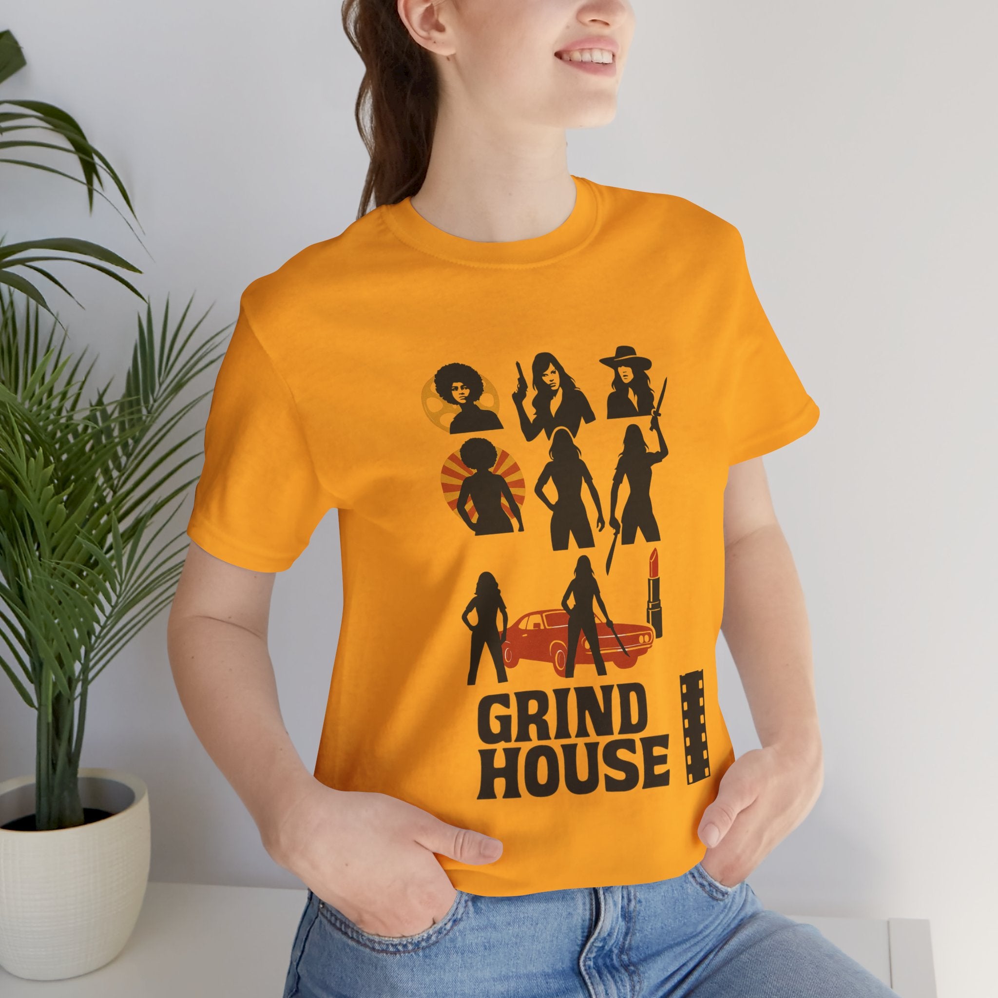 "Grind House Girls" logo - Unisex Jersey Short Sleeve Tee