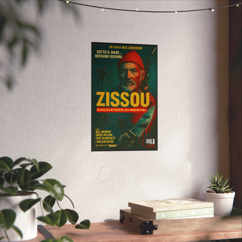 Art Print - Zissou: Cacciatore Di Mosrti Italian Giallo Movie Poster