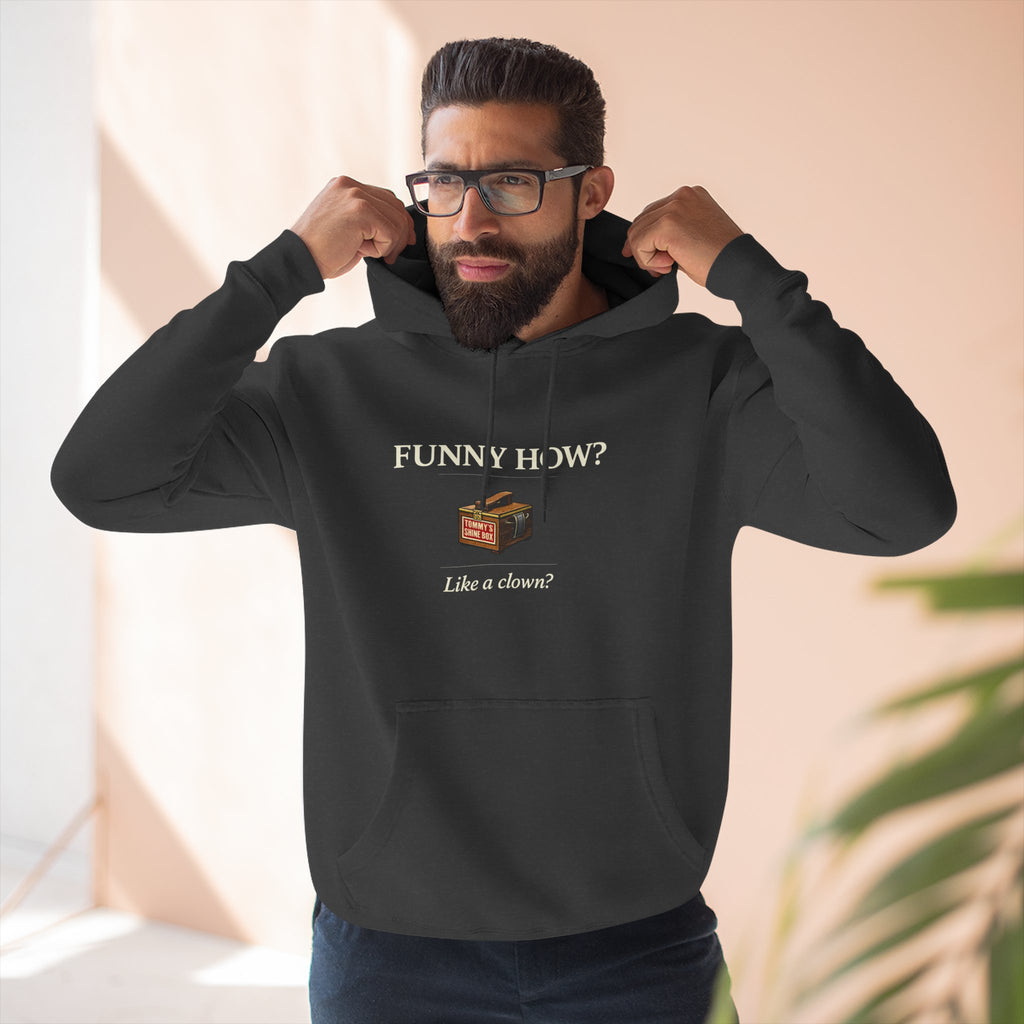 Funny How? Bamboo Lounge Hoodie — Cozy Graphic Fleece Pullover