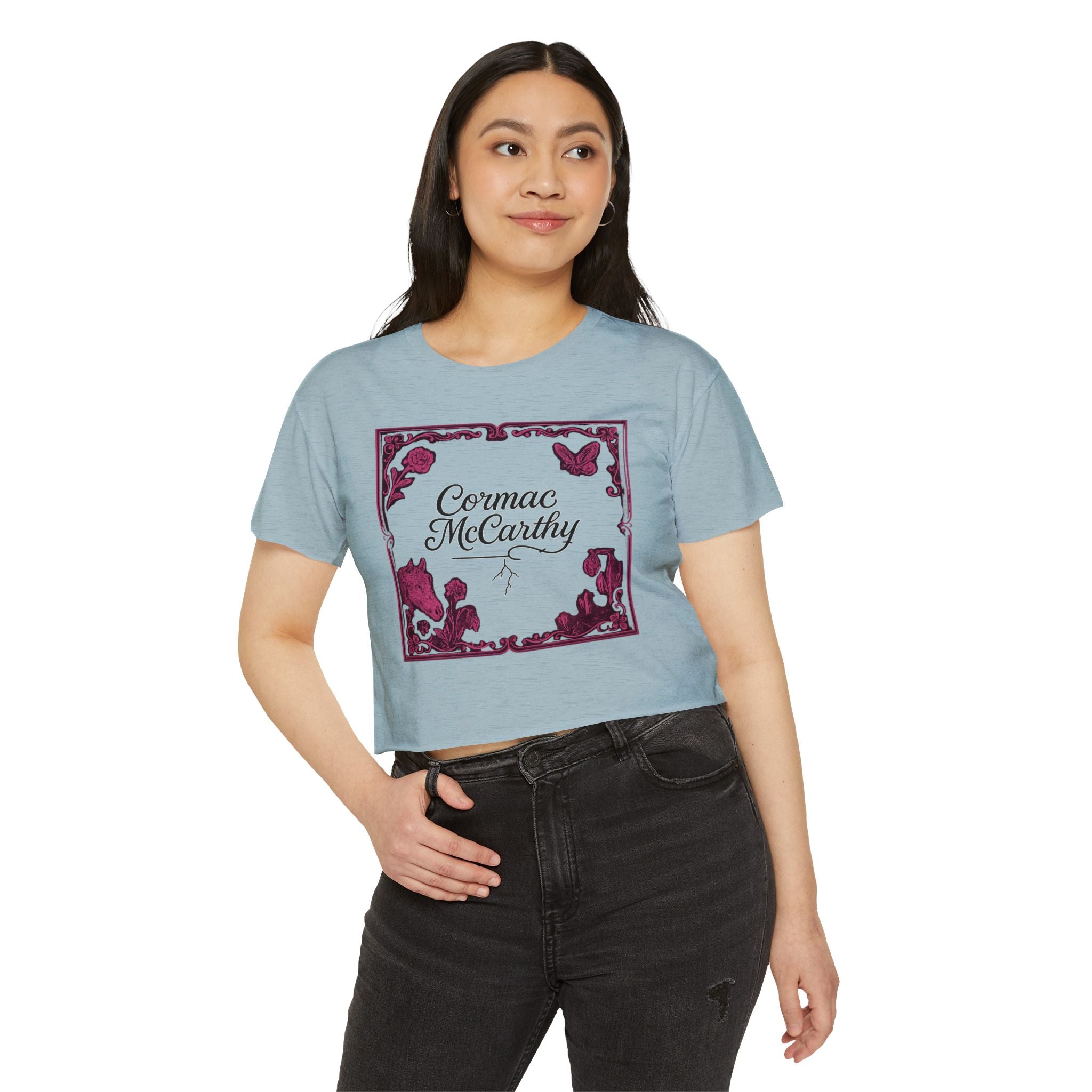 Corman McCarthy Festival Women's Graphic Crop Top