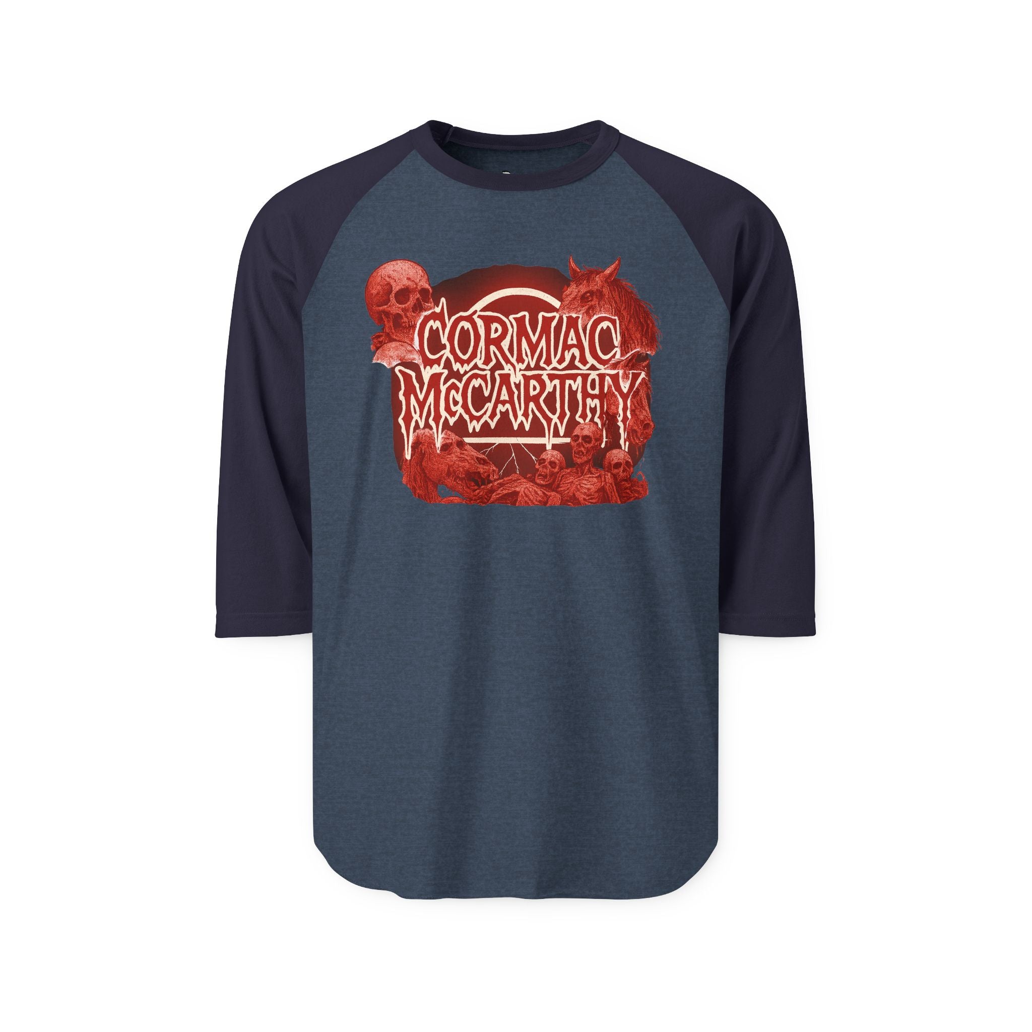 Cormac McCarthy Death Metal Raglan Shirt