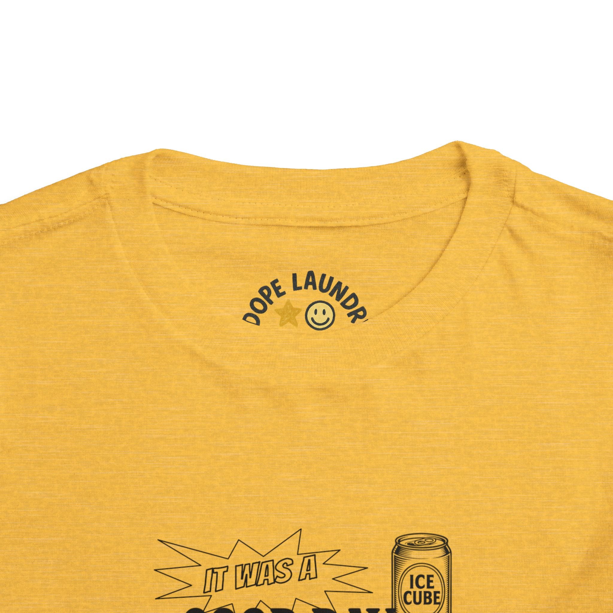 Toddler Tee - Ice Cube - It Was a Good Day - Retro Graphic Kids Shirt