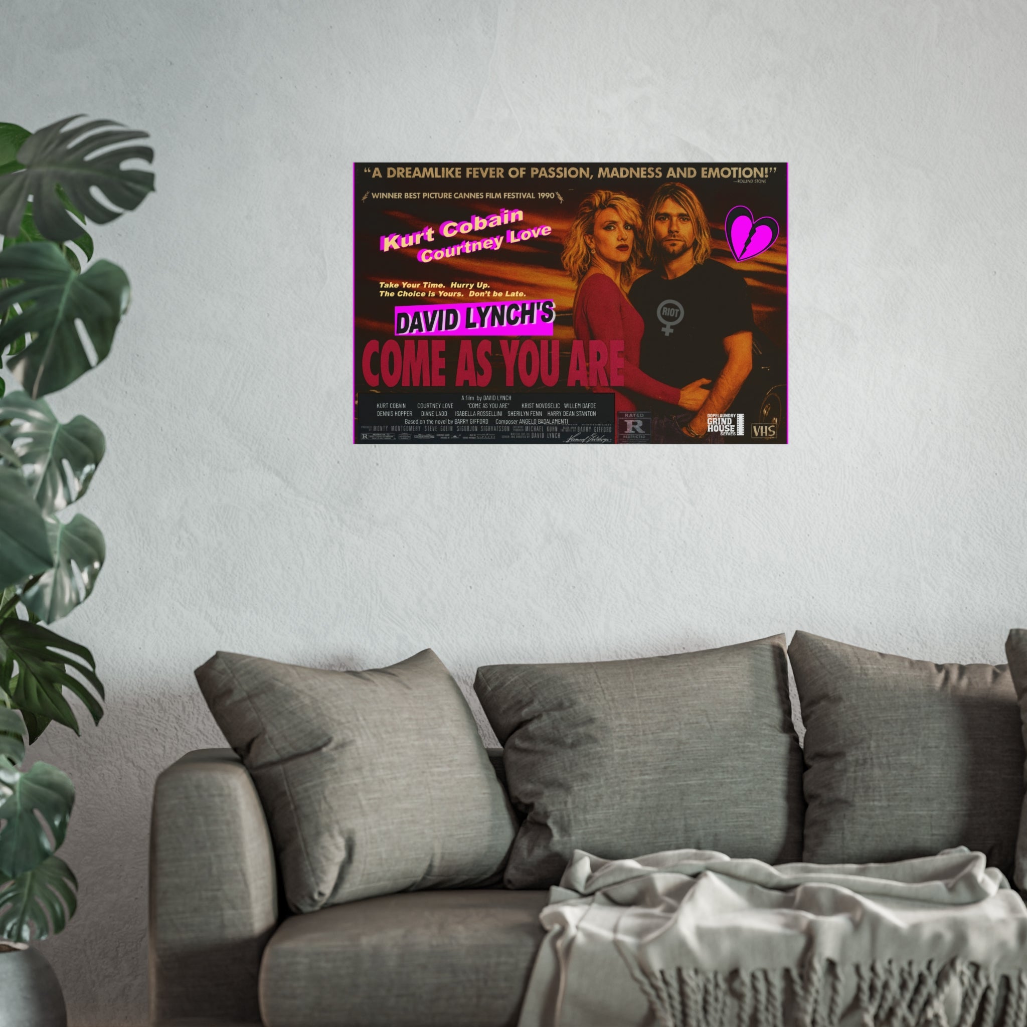 Come as You Are David Lynch Inspired tribute poster