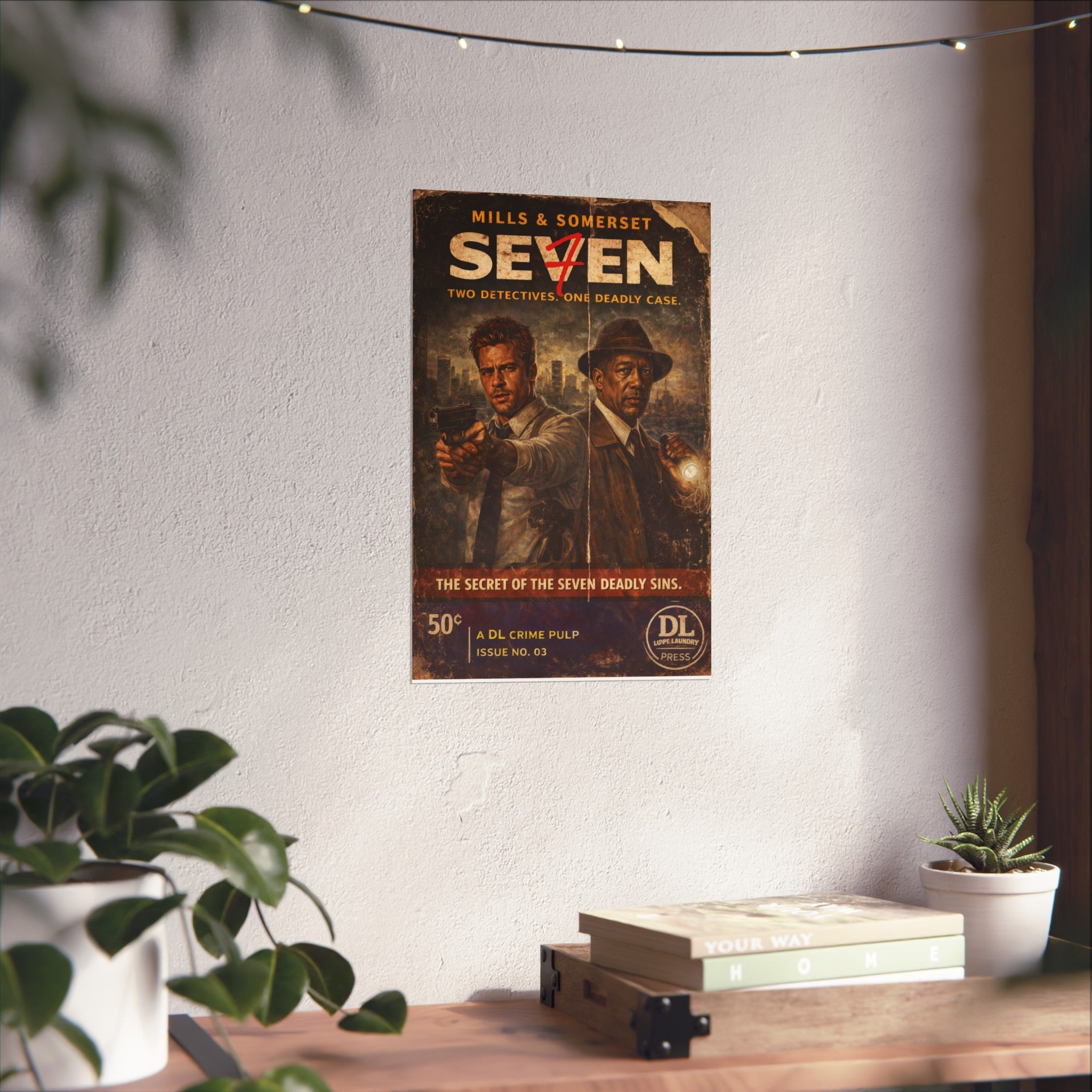 Mills & Somerset - Retro Crime Noir Fine Art Print