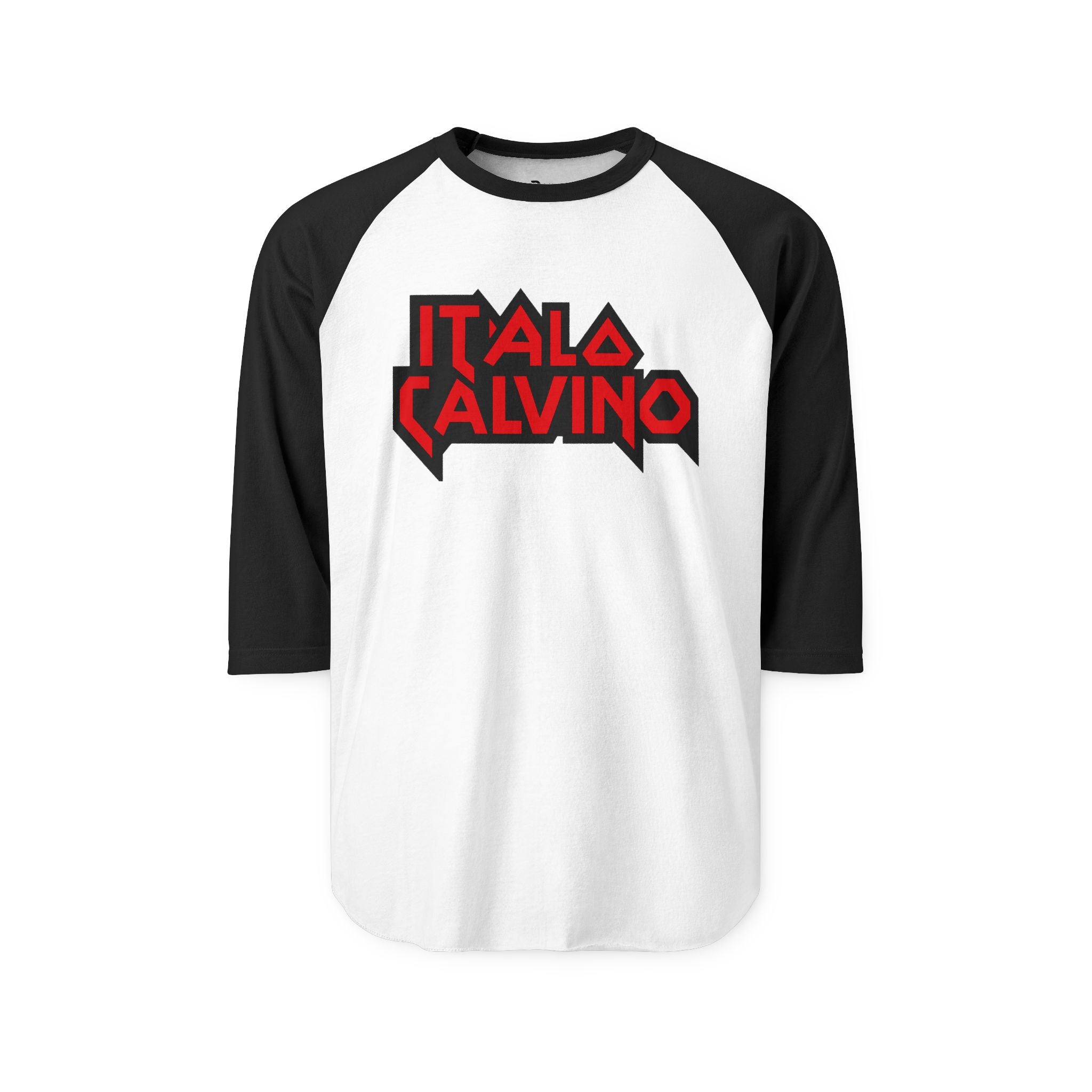 Italo Calvino Heavy Metal Literary Raglan Shirt