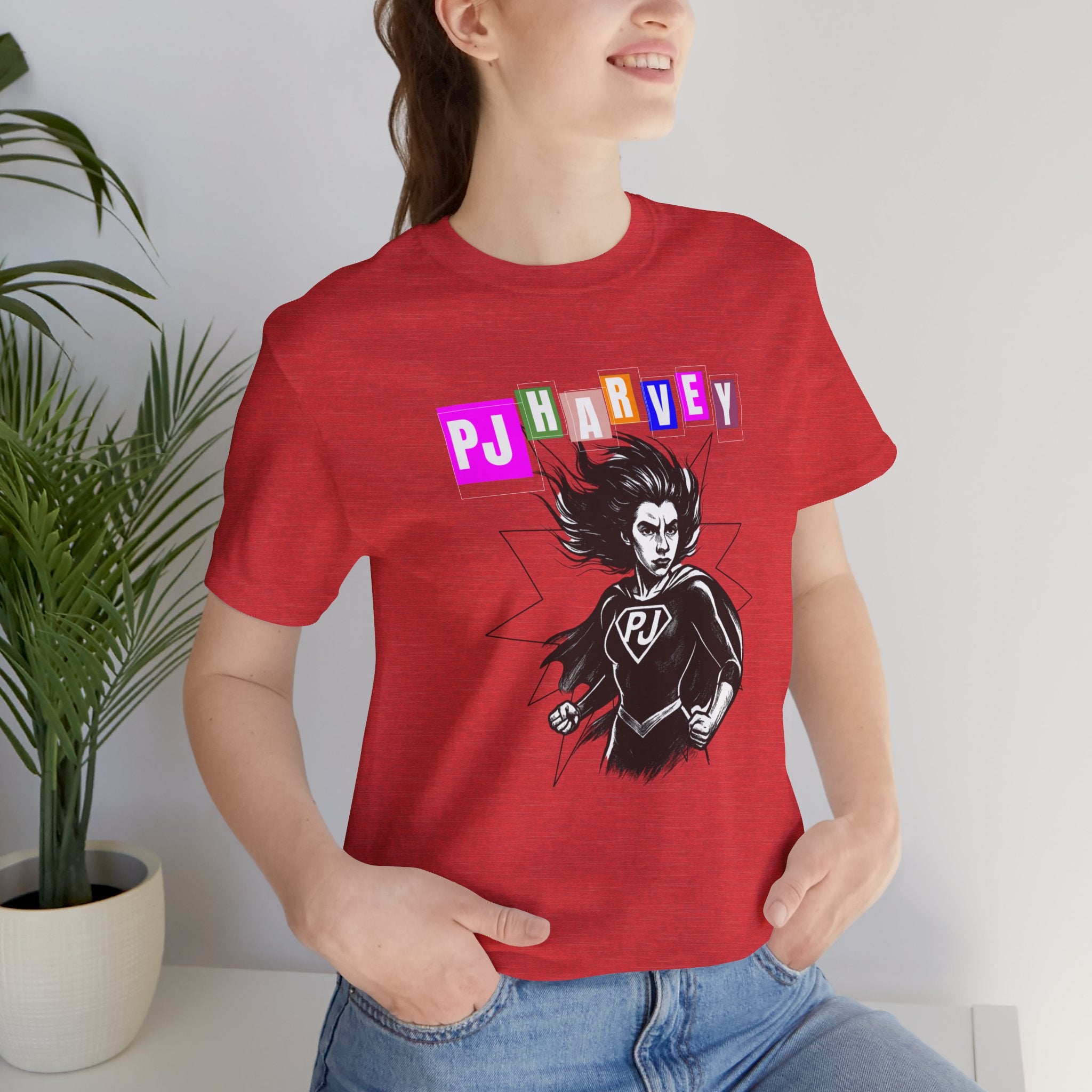 PJ Harvey "Superheroine" - Unisex Jersey Short Sleeve Tee