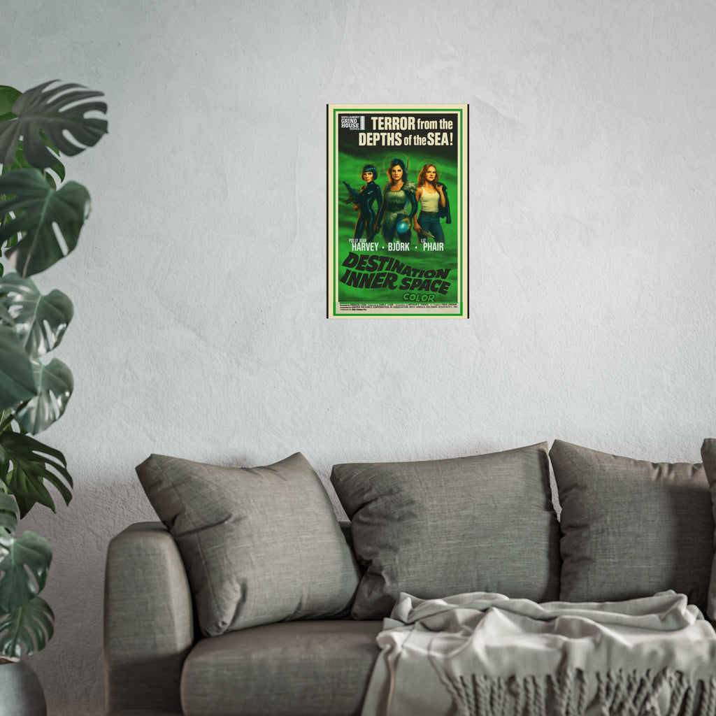 Destination Inner Space Vintage Horror Movie Poster