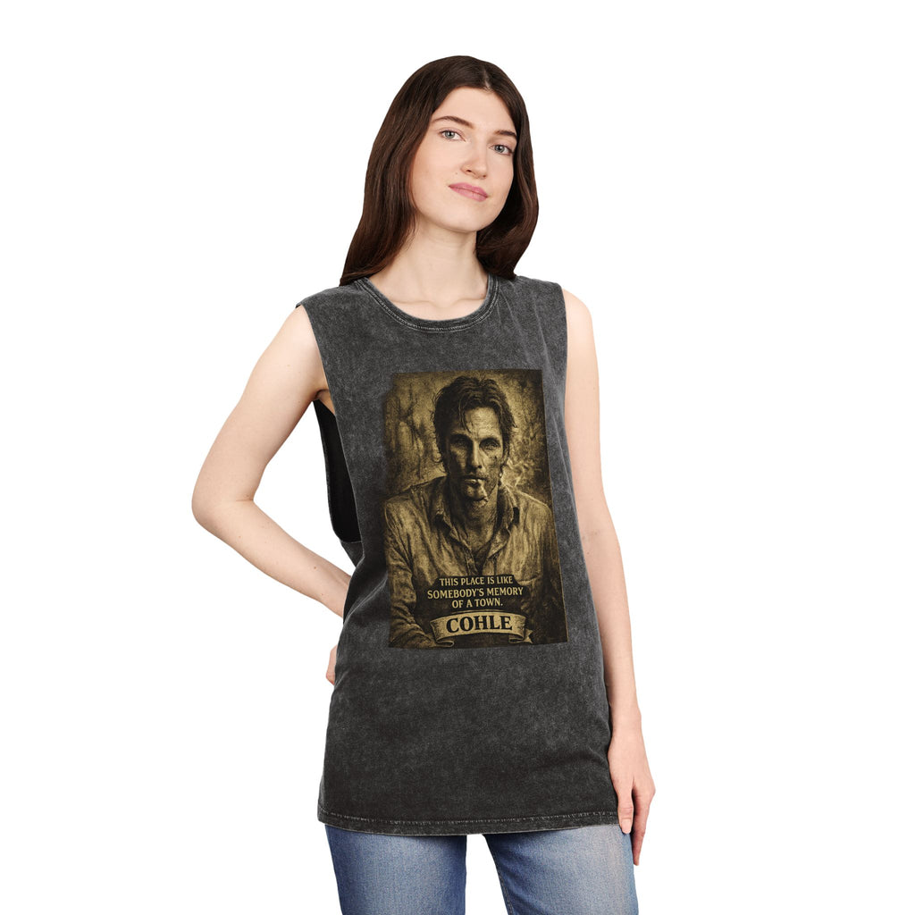 Stonewash Tank Top — Rust Cohle Portrait Tee