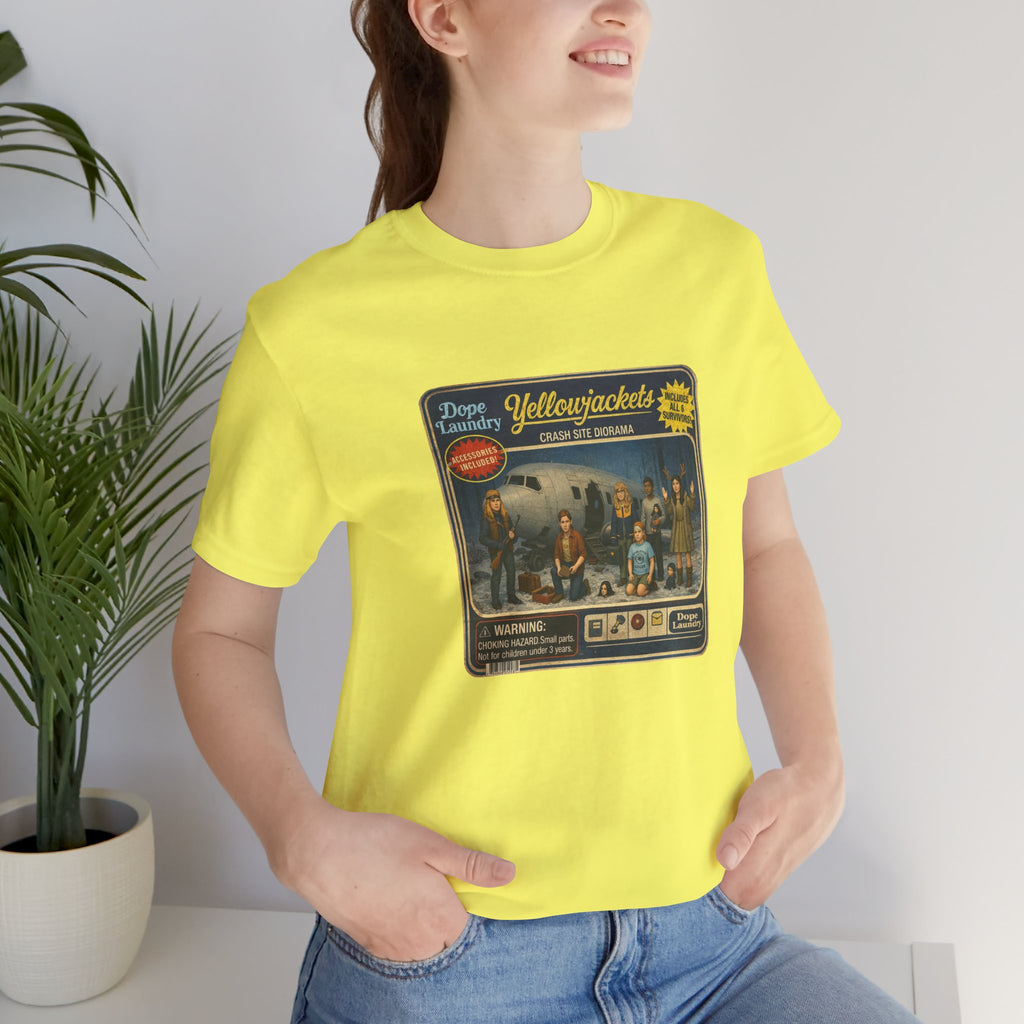 Yellowjackets "Crash Site Playset" Tee — Vintage TV Show Graphic T-Shirt