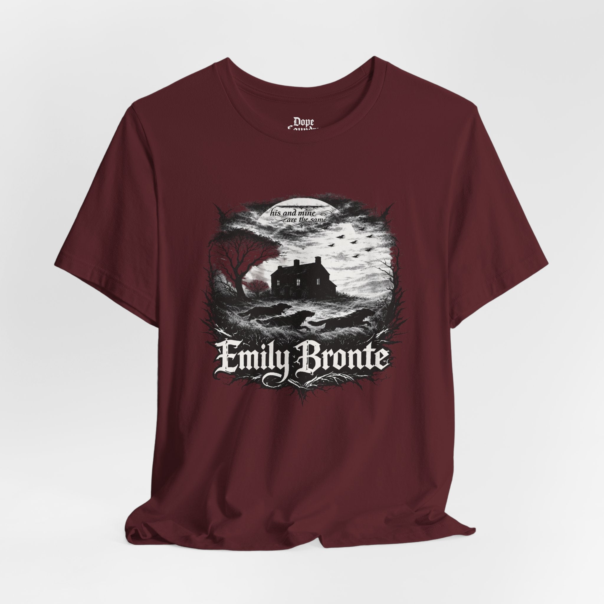Emily Brontë Vintage Heavy Metal Graphic Tee — Literary Goth T-Shirt
