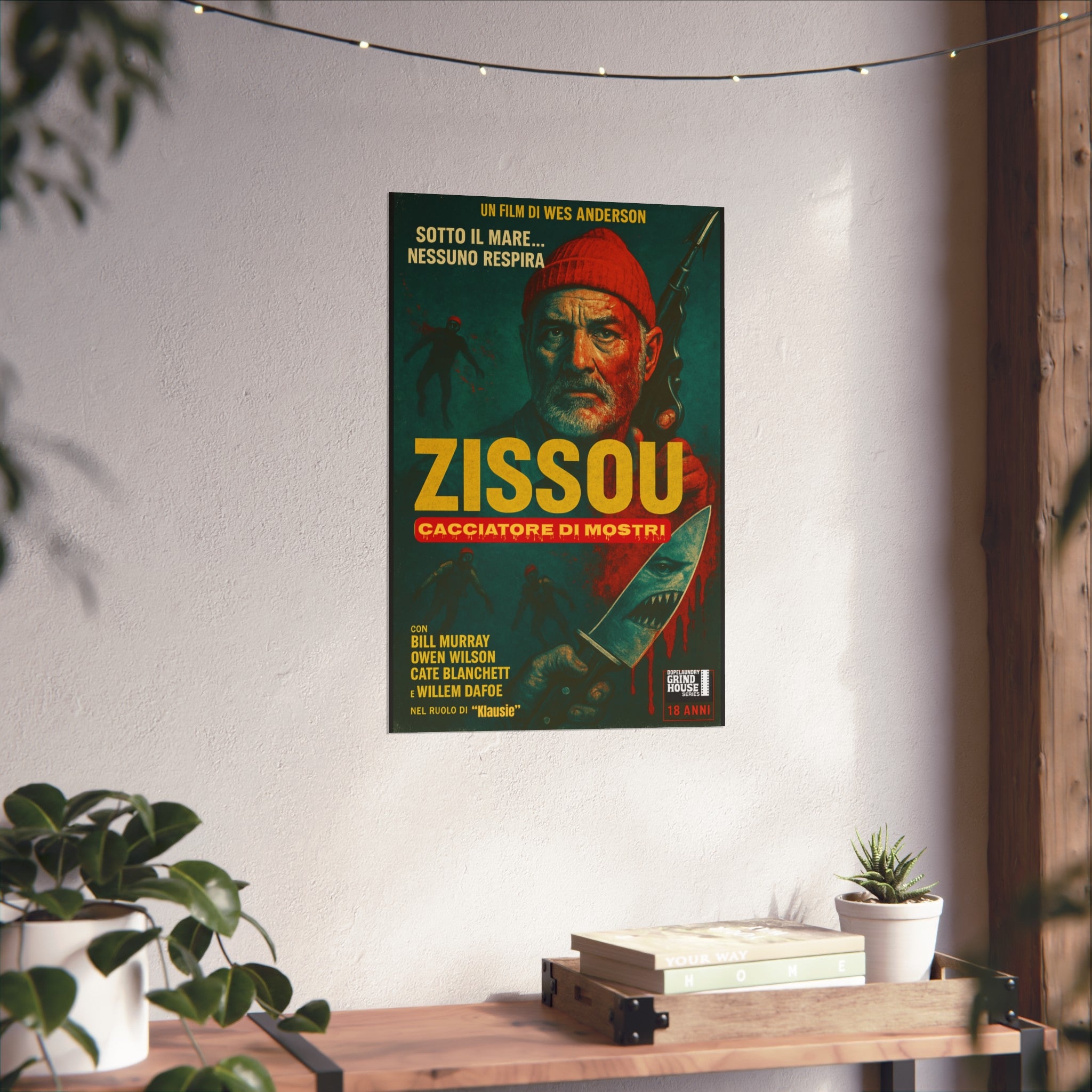 Art Print - Zissou: Cacciatore Di Mosrti Italian Giallo Movie Poster
