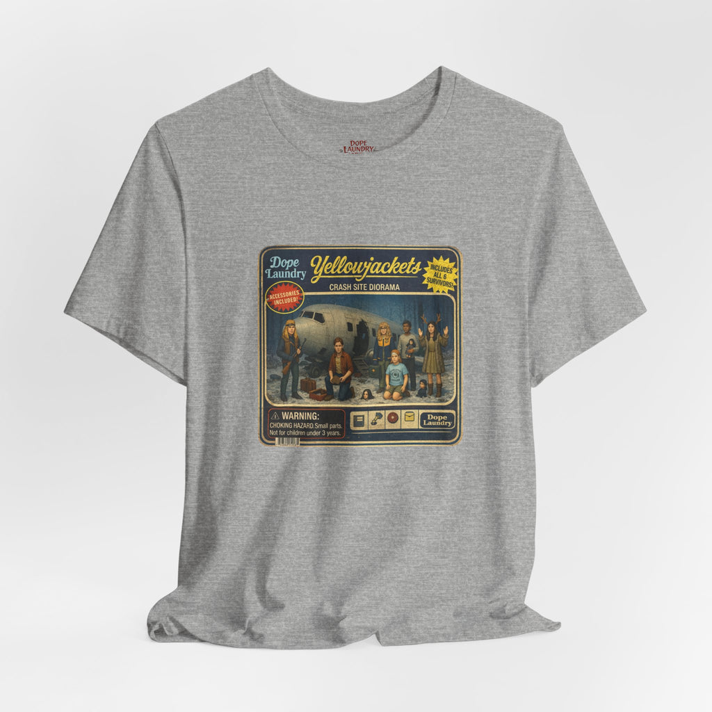 Yellowjackets "Crash Site Playset" Tee — Vintage TV Show Graphic T-Shirt