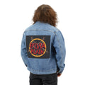 Denim Jacket — Sylvia Plath Graphic Back Patch Vintage Rock Style