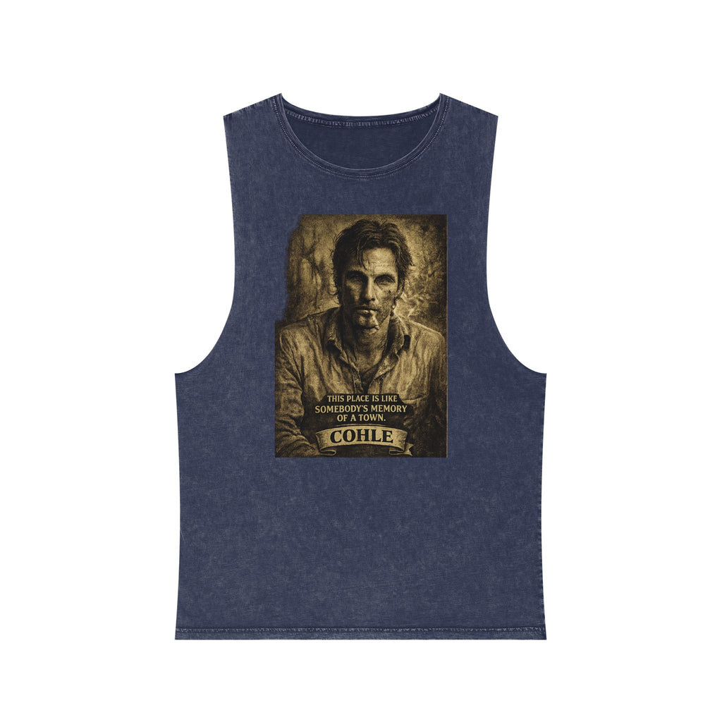 Stonewash Tank Top — Rust Cohle Portrait Tee