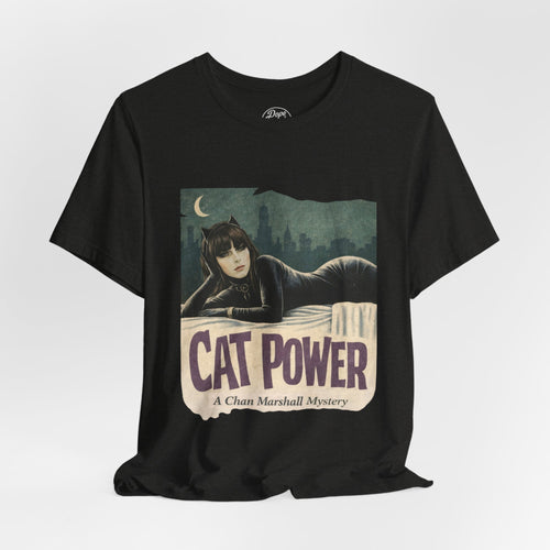 Cat Power Comic Book Tee — Retro Graphic Band Shirt