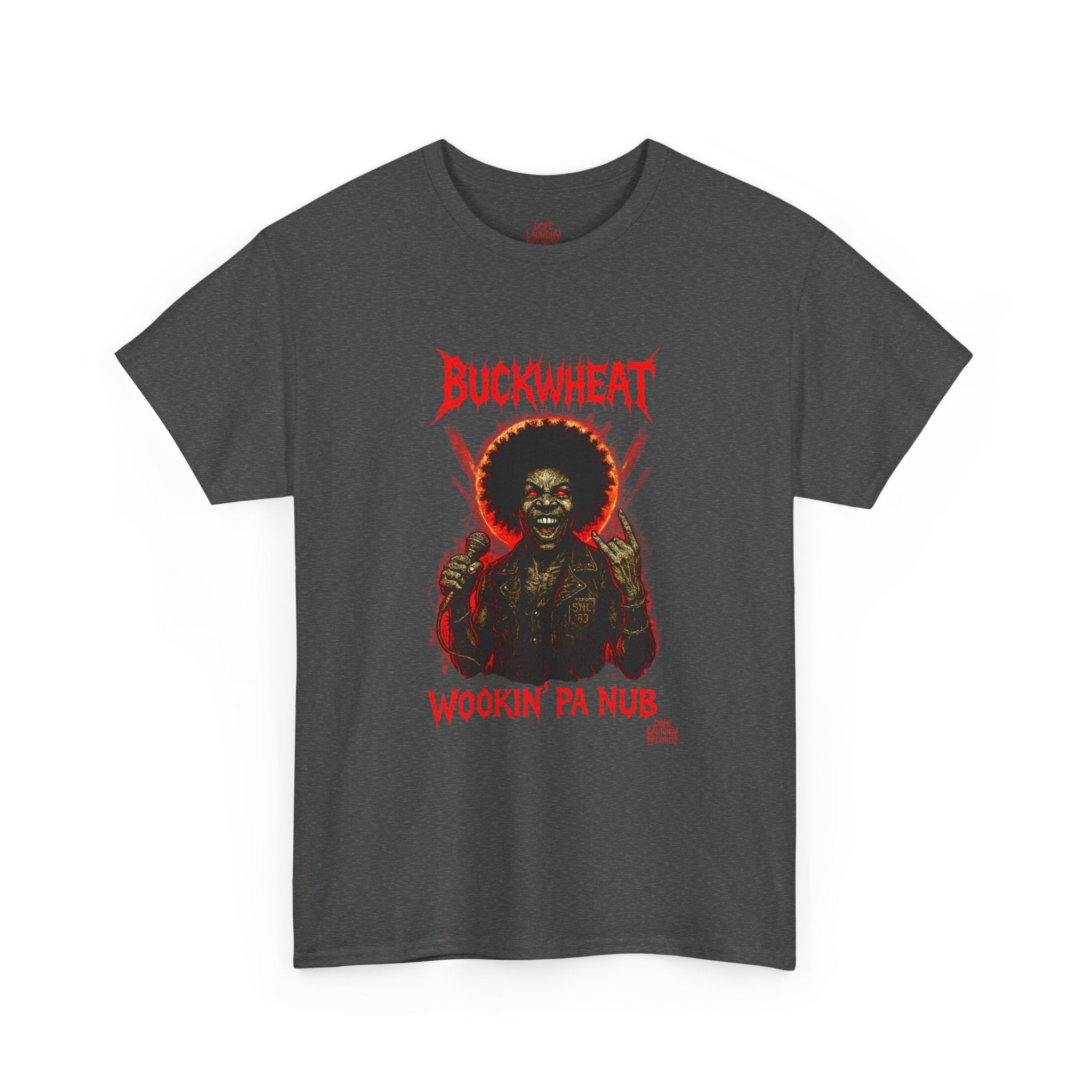 Death Metal "Buckwheat" - Cool Graphic Tee, Vintage Style T-Shirt, Funny Music Tee, Unisex Cotton Tee, Perfect Gift for Music Lovers