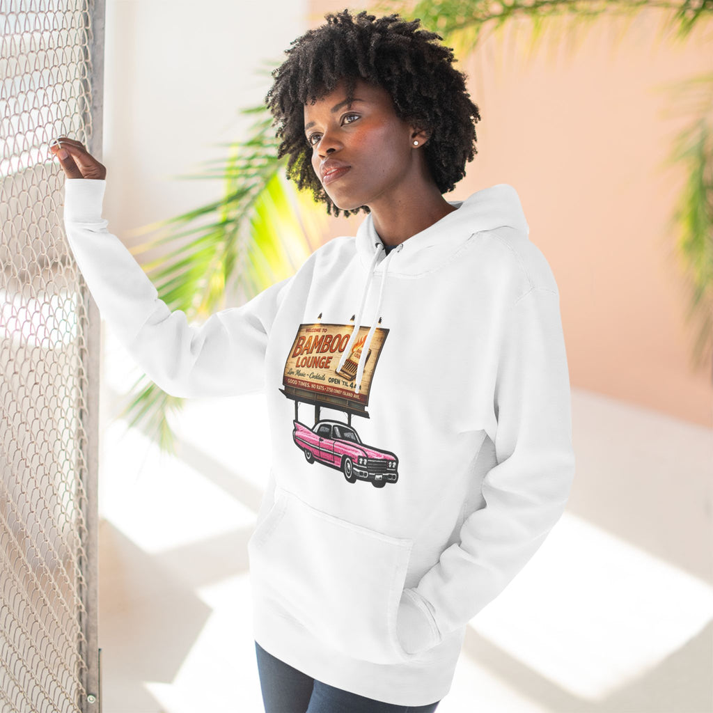 Bamboo Lounge Three-Panel Fleece Hoodie — Bamboo Lounge Graphic Pullover