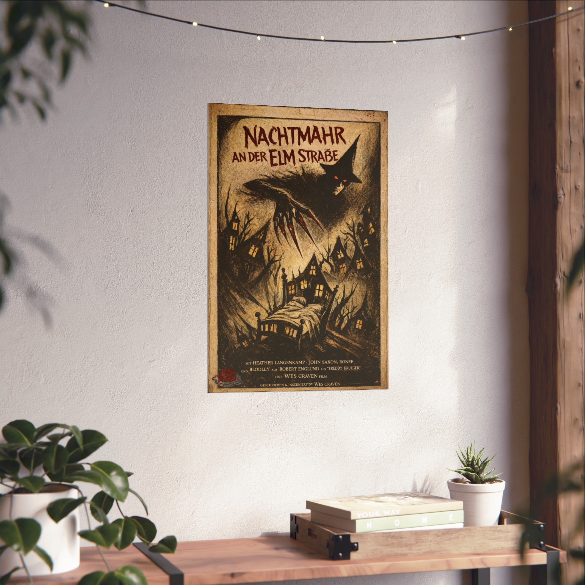 Nightmare on Elm Street - German Expressionistic Vintage Horror Poster