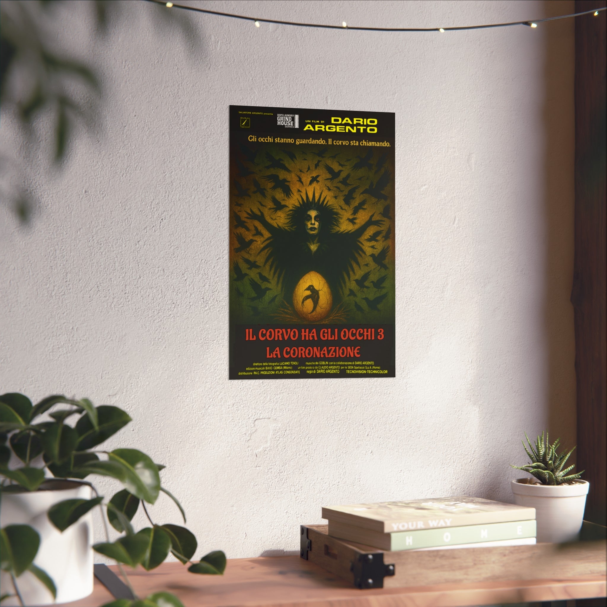 The Crows Have Eyes 3: The Crowening (variant) - Italian Giallo Horror Inspired Grind House Poster