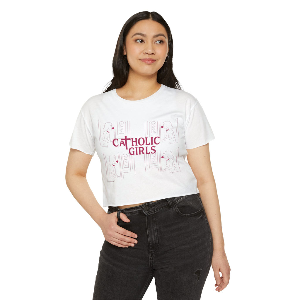 Frank Zappa "Catholic Girls" Festival Crop Top — Women's Graphic Crop Top