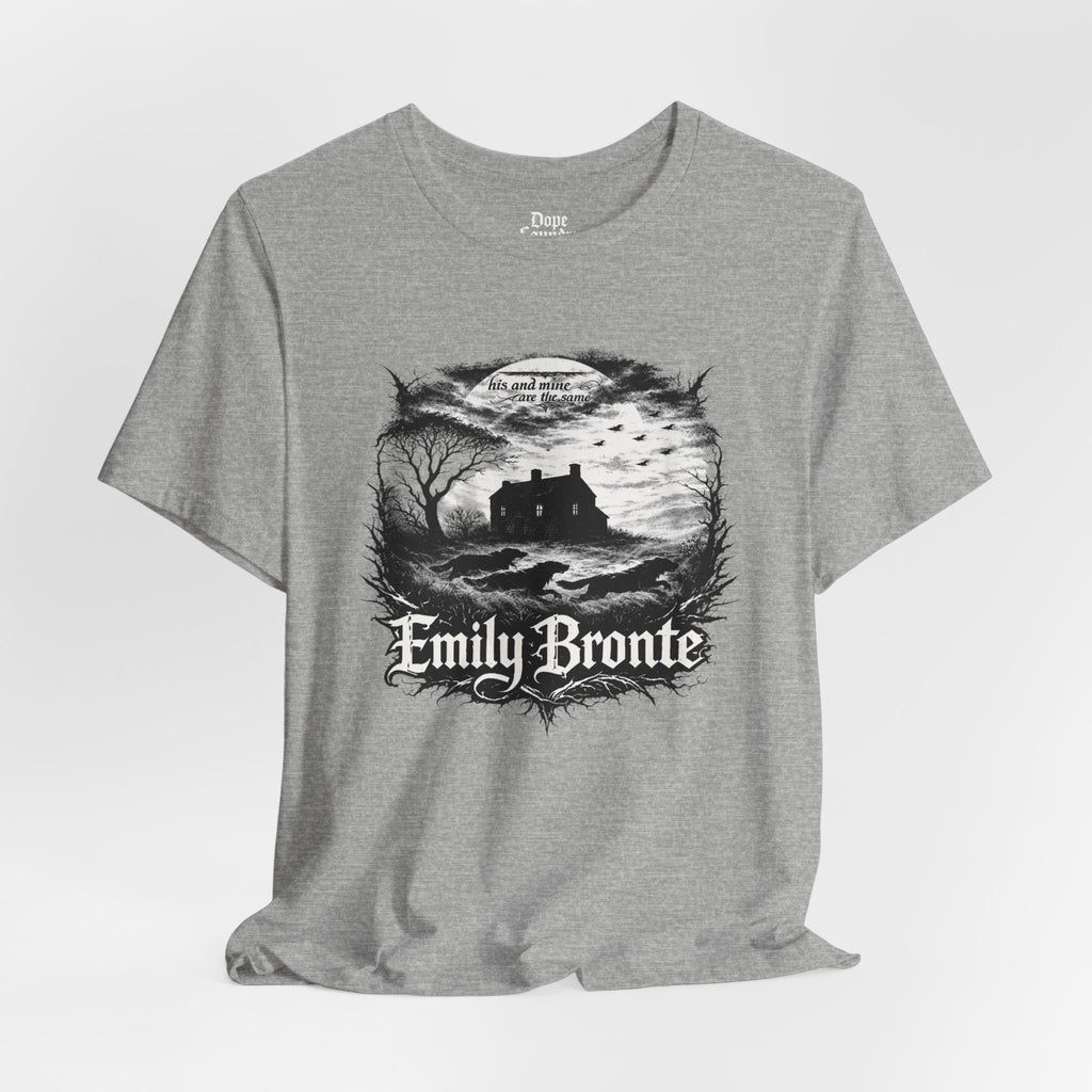 Emily Brontë Vintage Heavy Metal Graphic Tee — Literary Goth T-Shirt