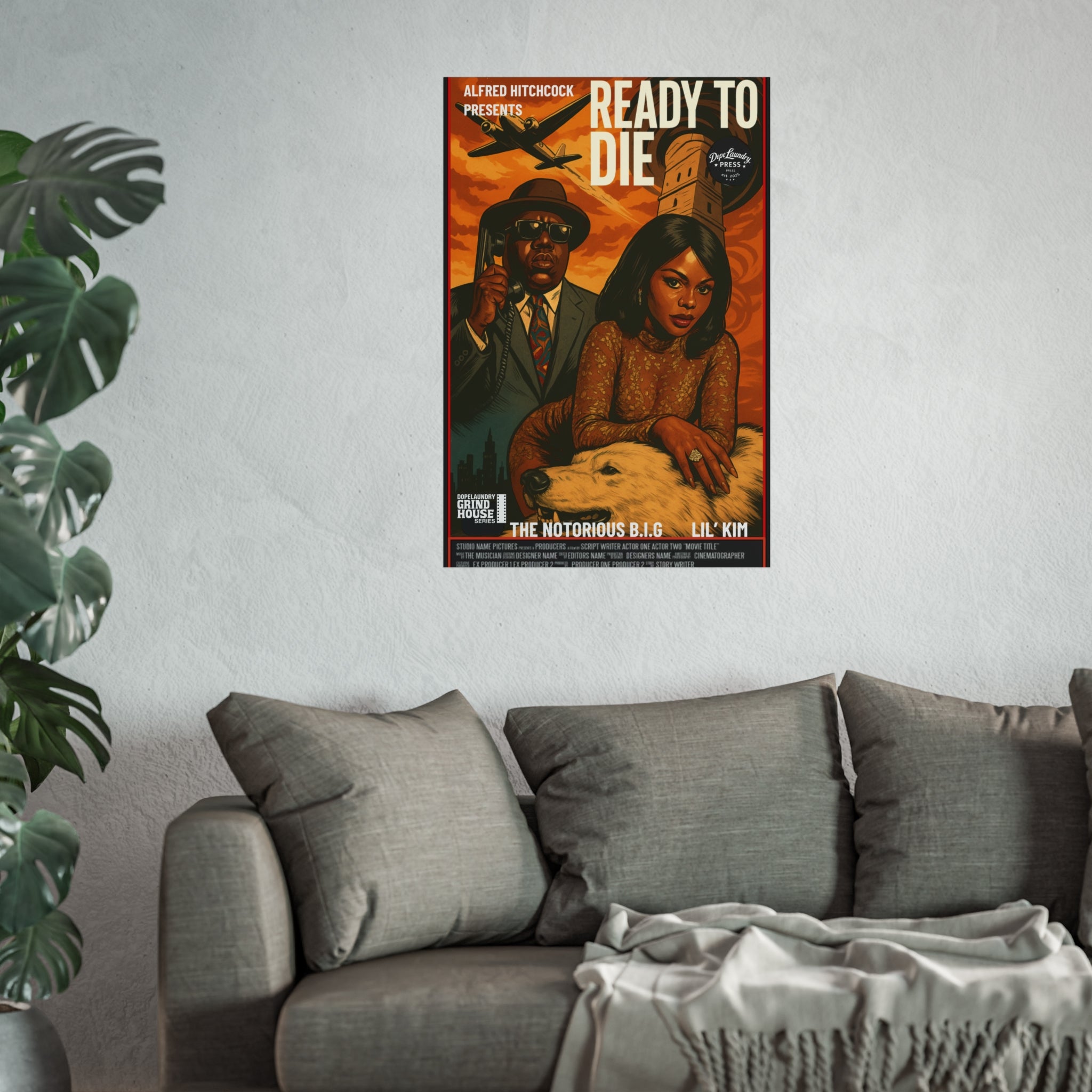Poster Print - Ready to Die - Grind House Inspired Movie Poster - Film Lovers Home Decor