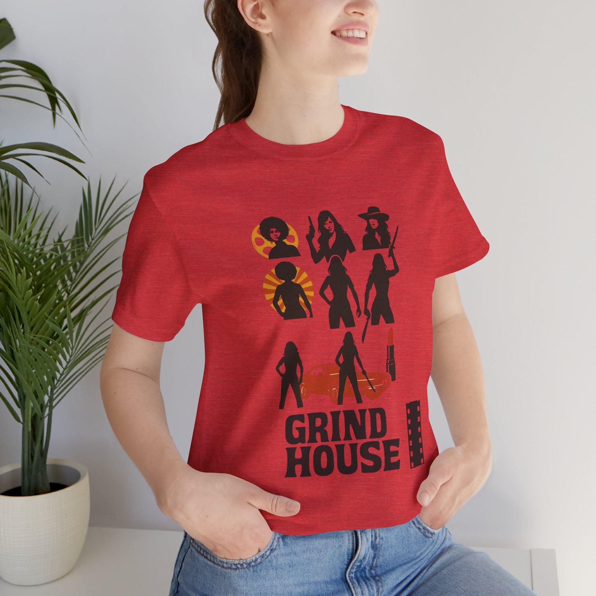 "Grind House Girls" logo - Unisex Jersey Short Sleeve Tee
