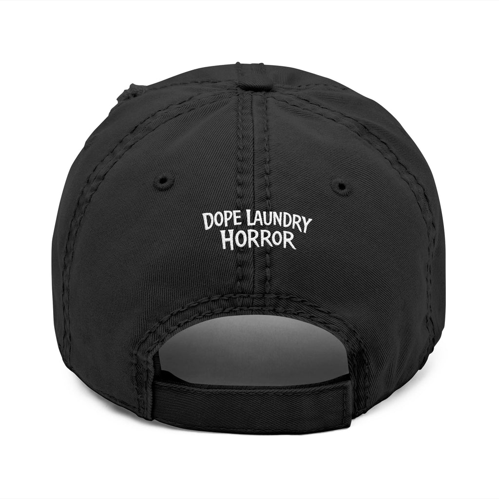 Horror Film Club Distressed Embroidered Dad Hat