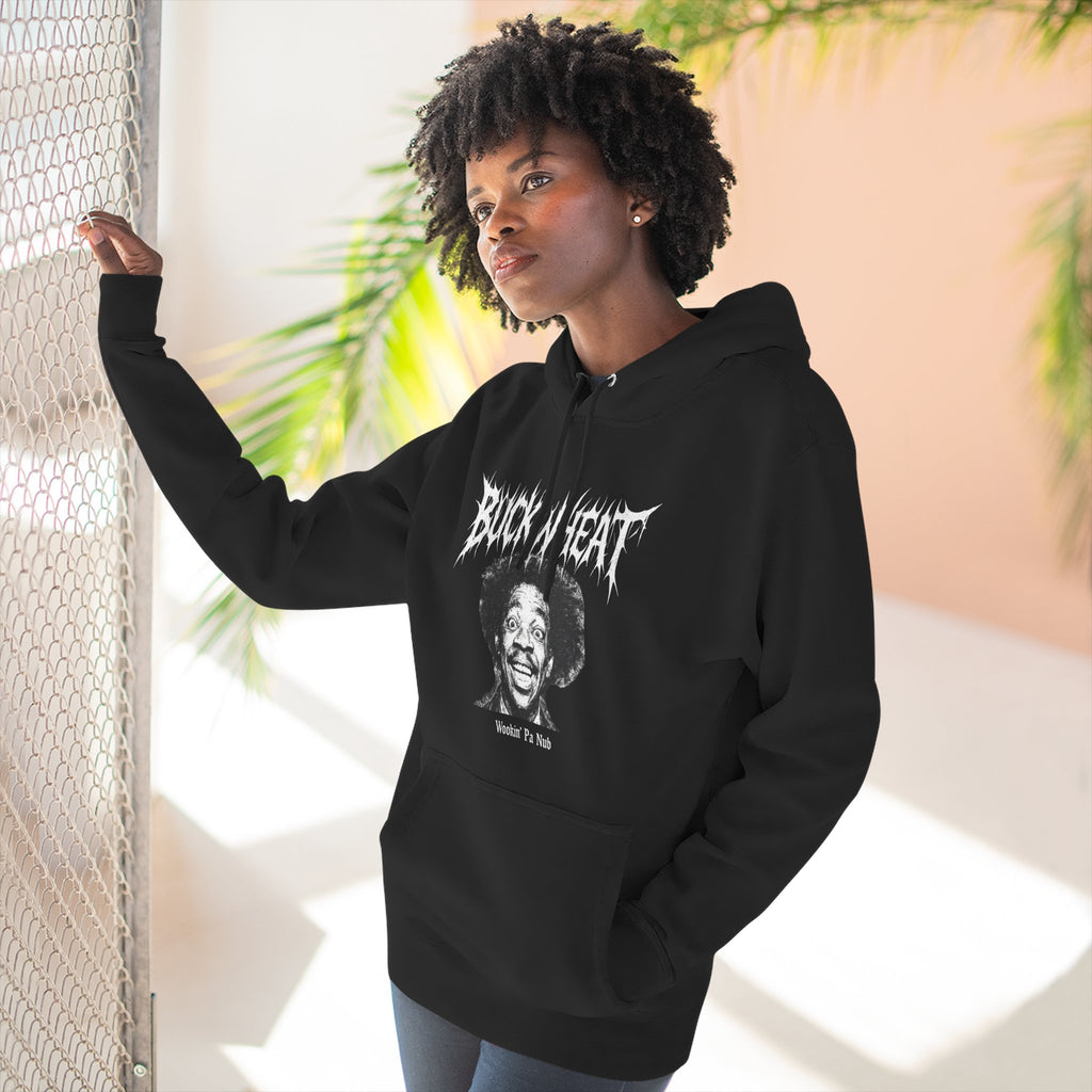 Fleece Hoodie Buckwheat 'Wookin' Pa Nub' Black Metal Inspired (SNL, Eddie Murphy)