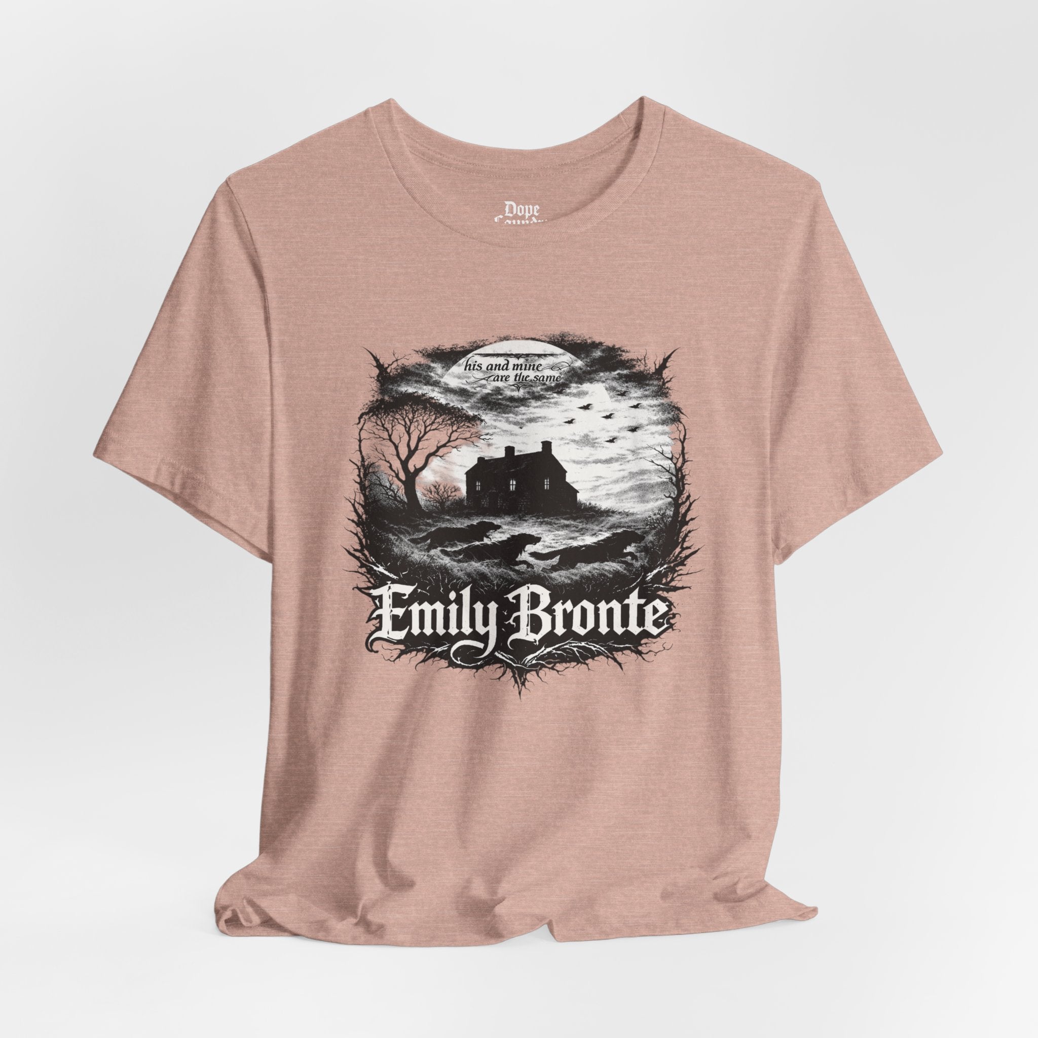 Emily Brontë Vintage Heavy Metal Graphic Tee — Literary Goth T-Shirt