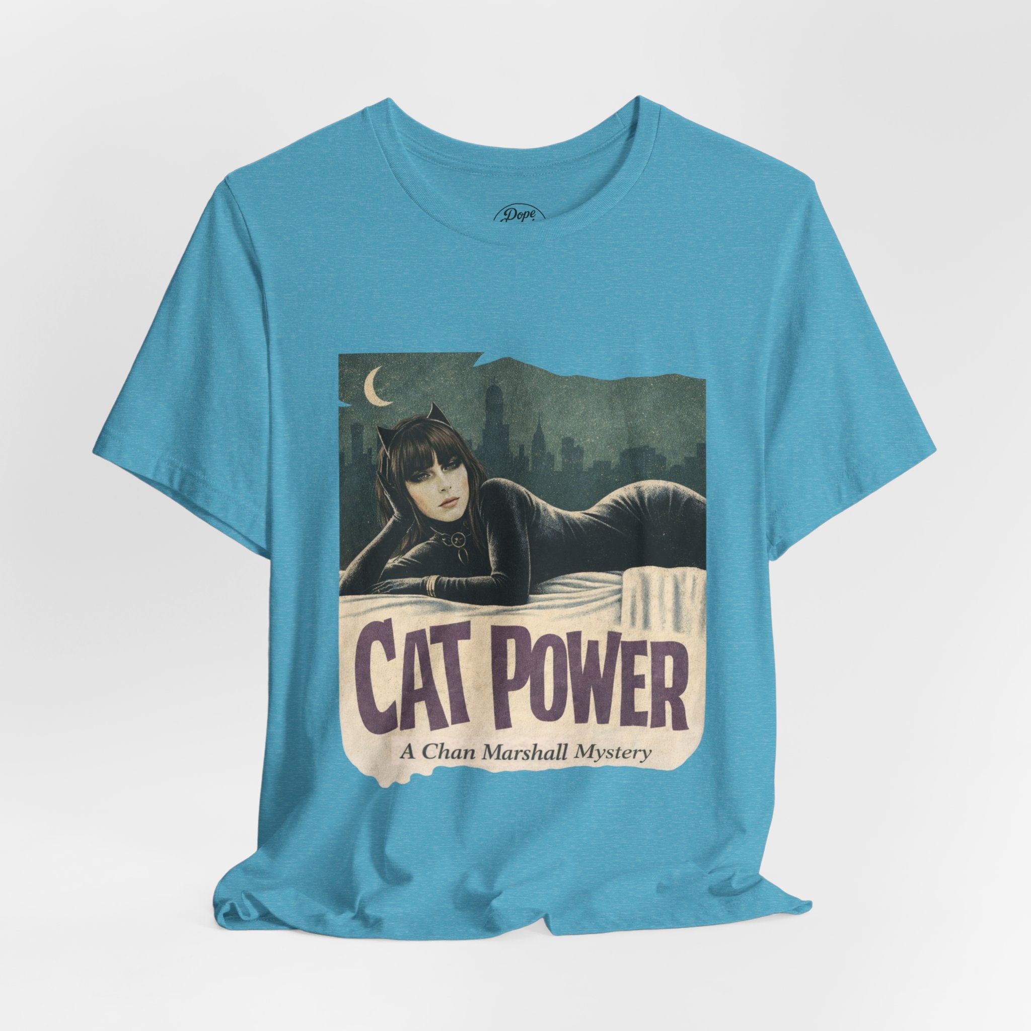 Cat Power Comic Book Tee — Retro Graphic Band Shirt
