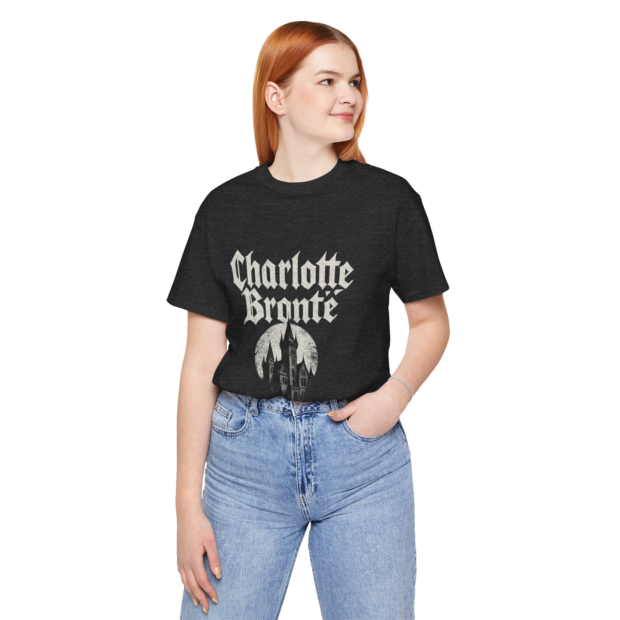 Charlotte Brontë Heavy Metal Vintage Graphic Tee — Literary Band Shirt