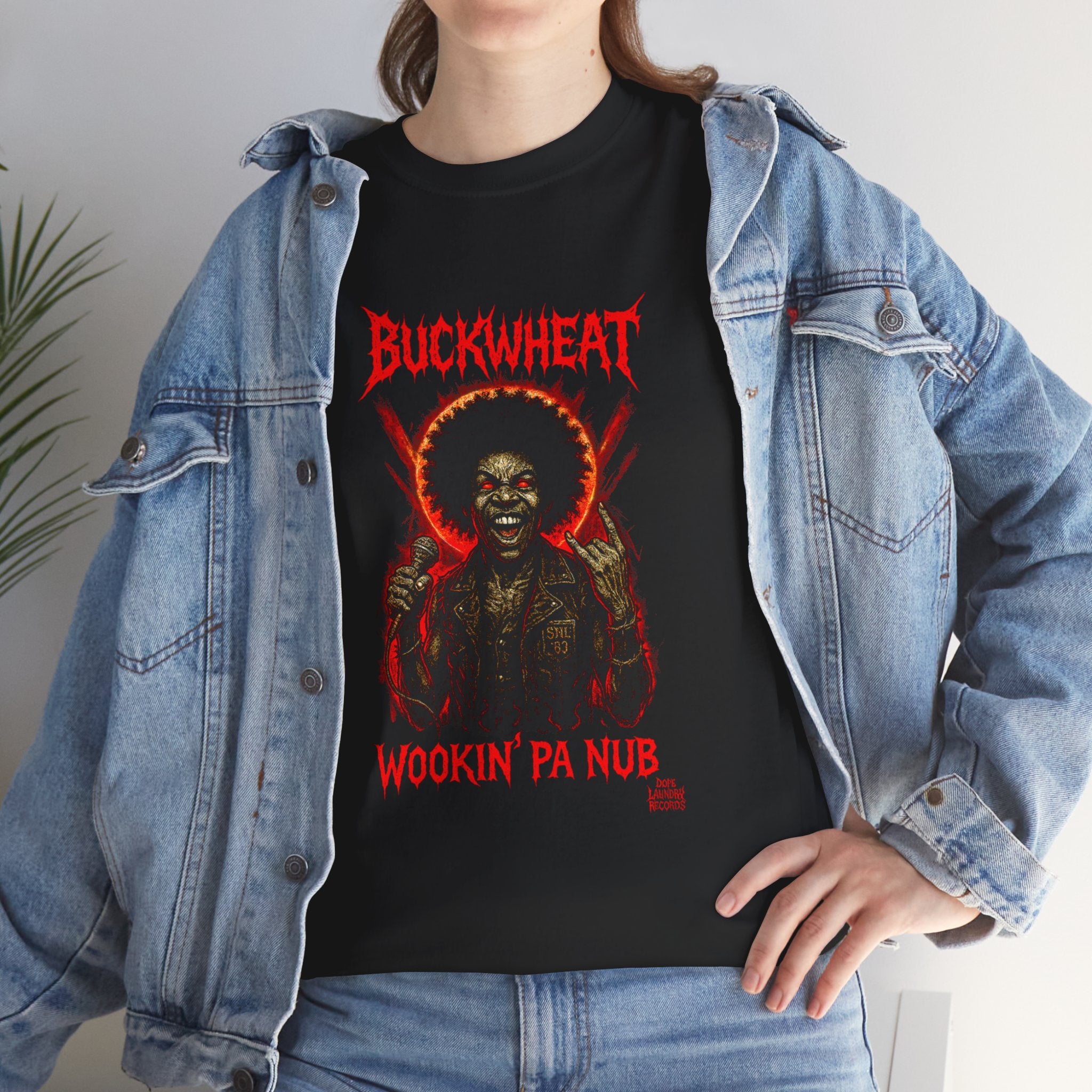 Death Metal "Buckwheat" - Cool Graphic Tee, Vintage Style T-Shirt, Funny Music Tee, Unisex Cotton Tee, Perfect Gift for Music Lovers
