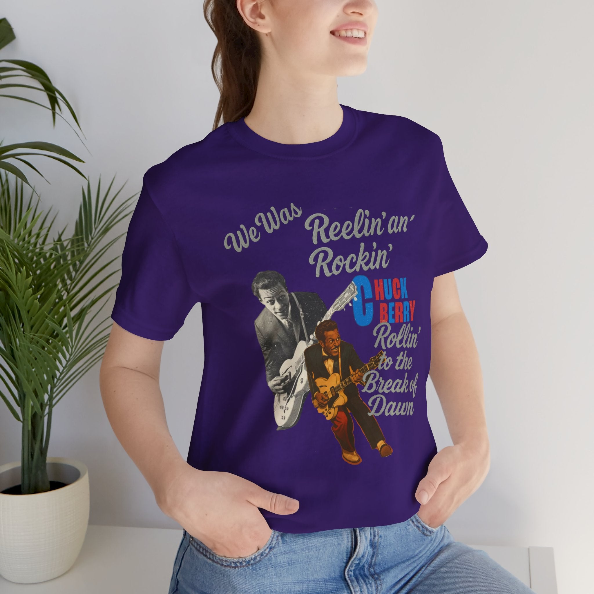 Chuck Berry -  Rock n' Roll Legends Retro Music T-Shirt, unisex tee