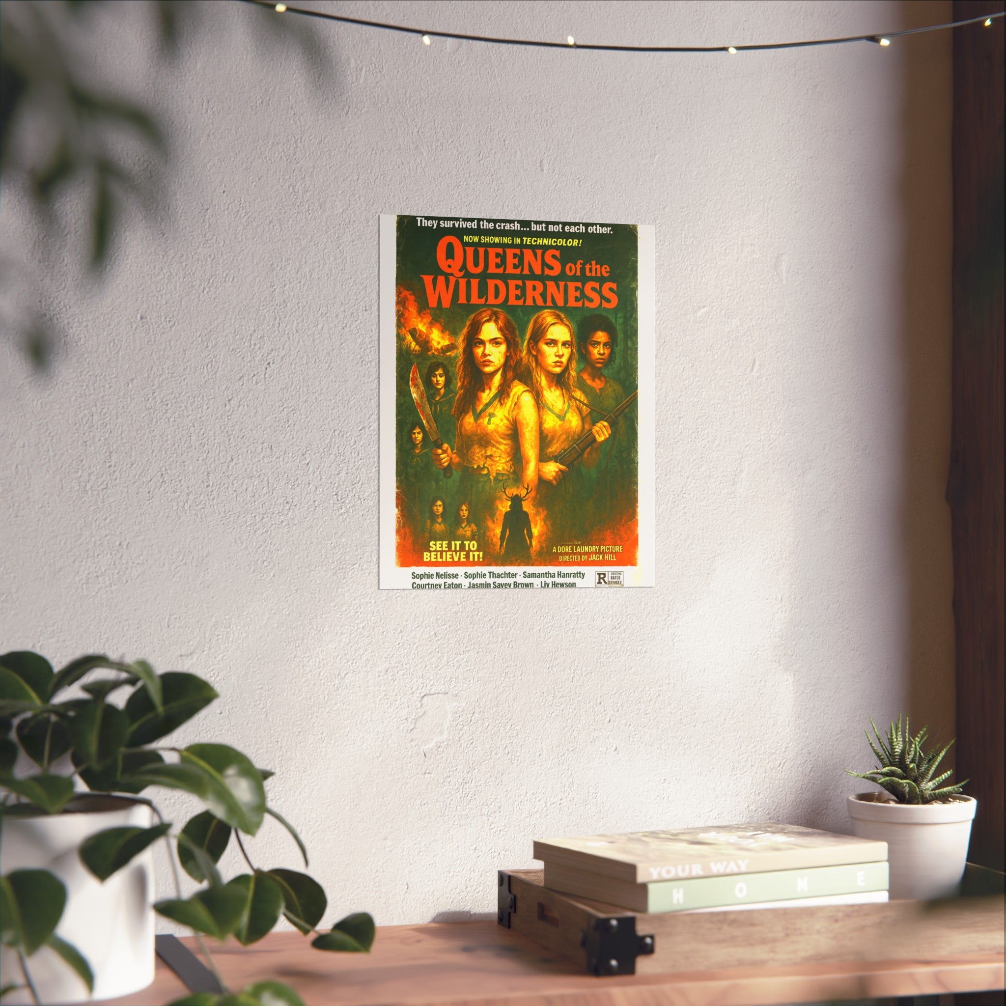 "Queens of the Wilderness" Grind House inspired Print (Yellowjackets) Unique Gift for Film Lovers, Home Aesthetic