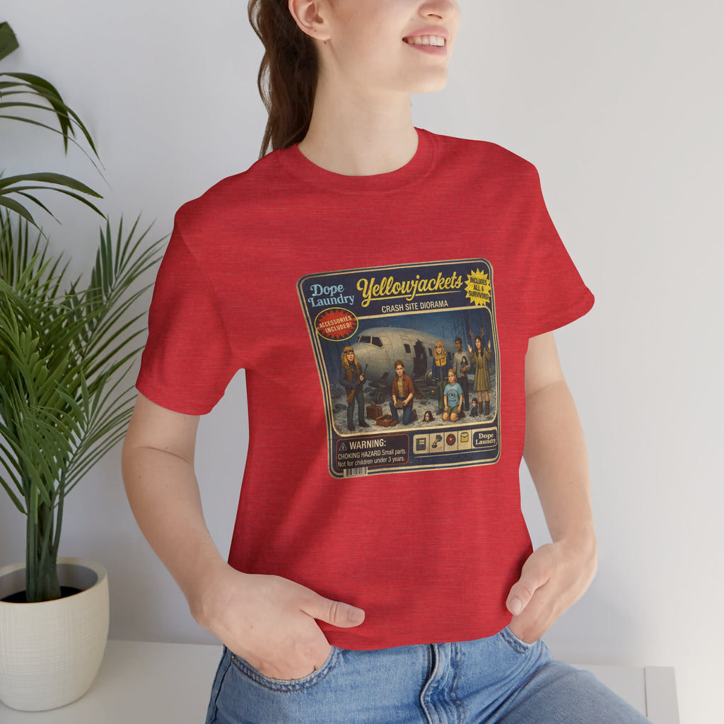 Yellowjackets "Crash Site Playset" Tee — Vintage TV Show Graphic T-Shirt
