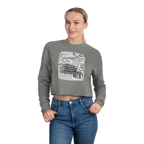 cold silence - cropped sweatshirt
