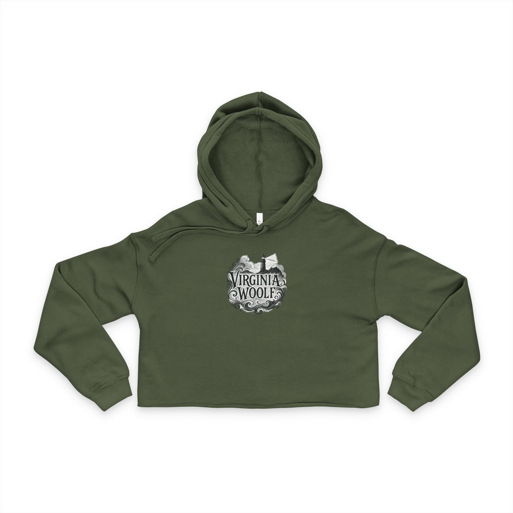 Women's Cropped Hoodie - Virginia Woolf "Lighthouse"