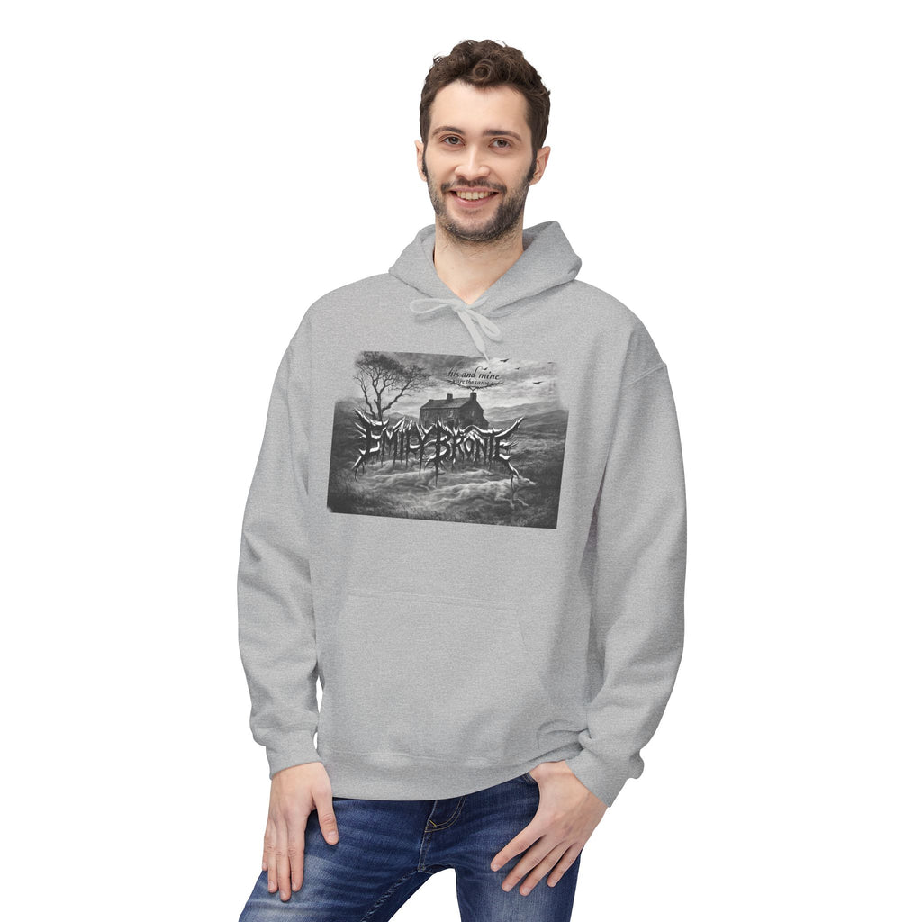 Emily Brontë Gothic Landscape Hoodie — Moody Literary Pullover