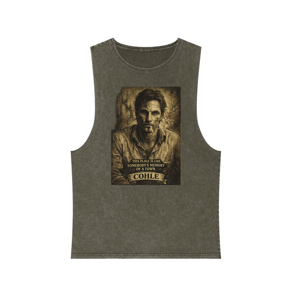 Stonewash Tank Top — Rust Cohle Portrait Tee