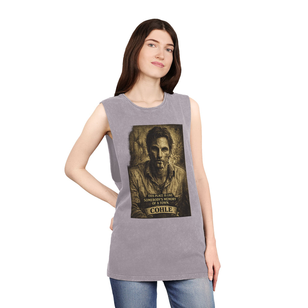 Stonewash Tank Top — Rust Cohle Portrait Tee