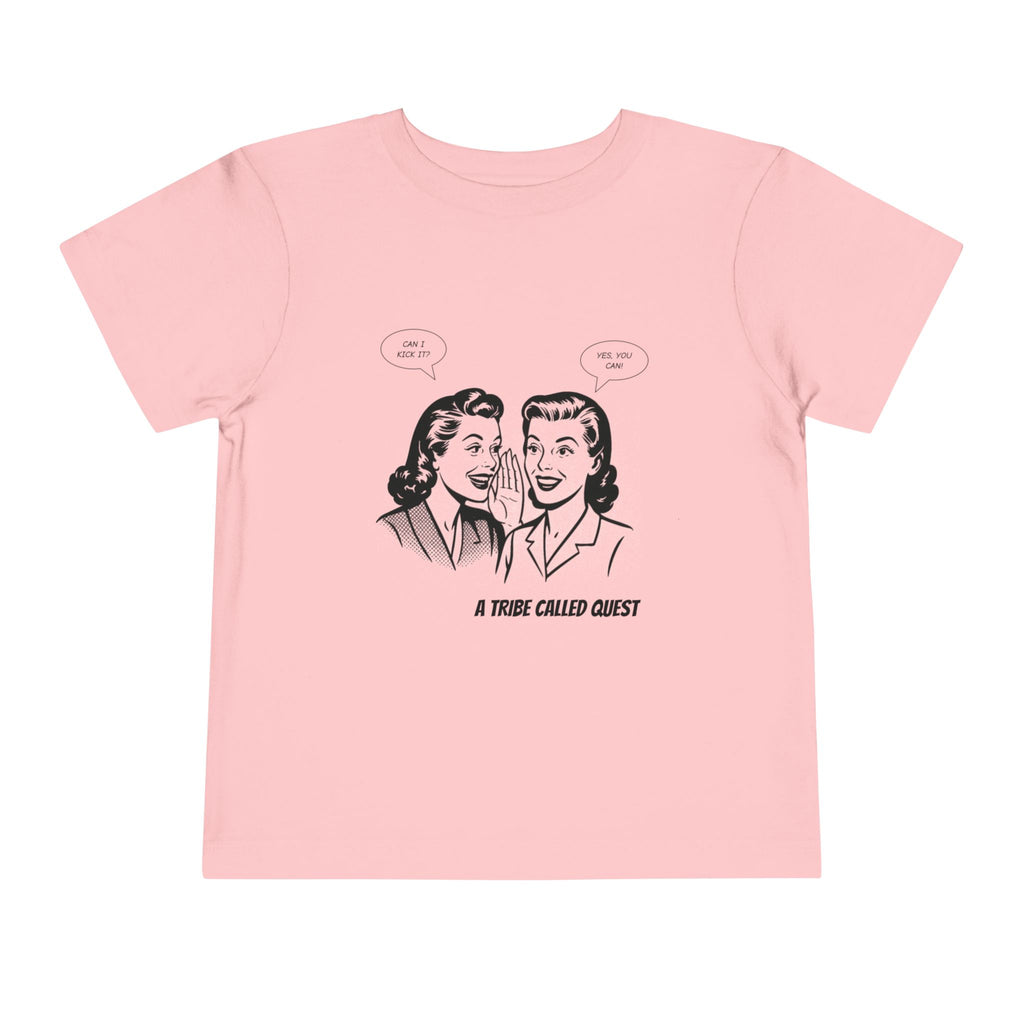 Toddler Tee - Can I Kick It? - Retro Graphic Kids Shirt