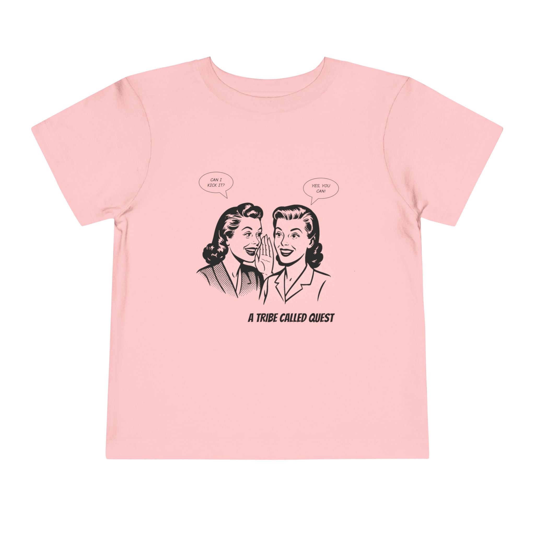 Toddler Tee - Can I Kick It? - Retro Graphic Kids Shirt