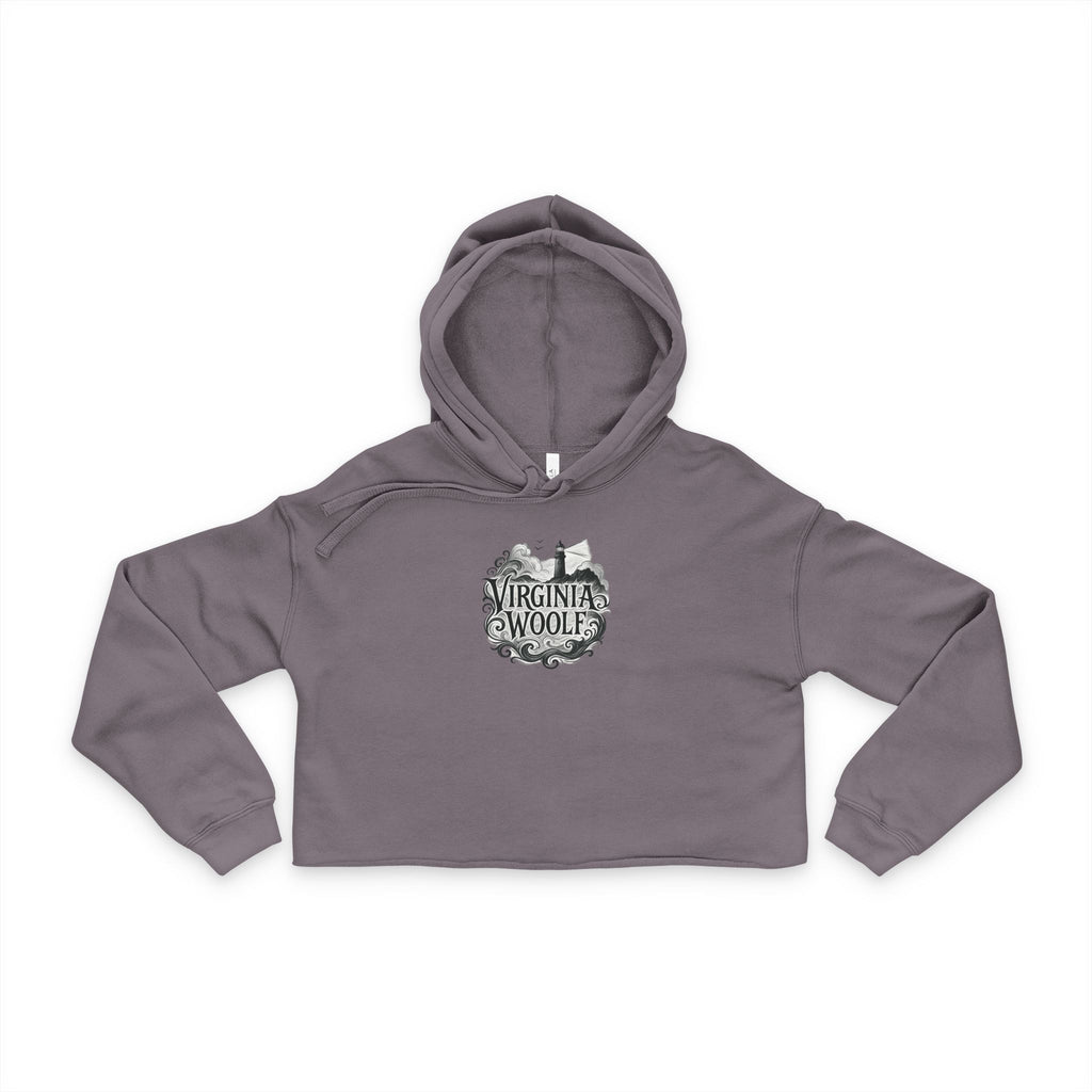 Women's Cropped Hoodie - Virginia Woolf "Lighthouse"