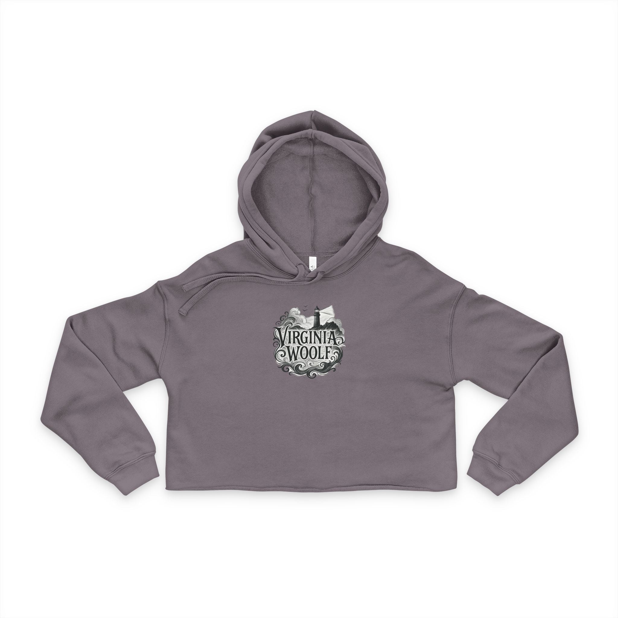 Women's Cropped Hoodie - Virginia Woolf "Lighthouse"