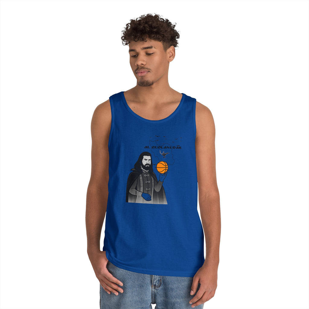 Nandor Al Quolanudar Basketball tank top (What we do in the shadows) - (2 sided) Unisex Heavy Cotton Tank Top